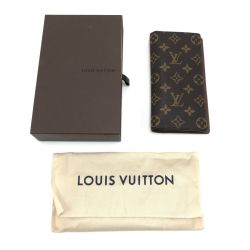 $$ LOUIS VUITTON ルイヴィトン 2つ折り財布 モノグラム ポルトフォイユ・ブラザ TE.イニシャル刻印有 M66540 Bランク