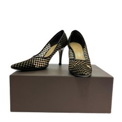 $$ LOUIS VUITTON ルイヴィトン パンプス ダミエメッシュ 36 23.0cm ブラウン Cランク