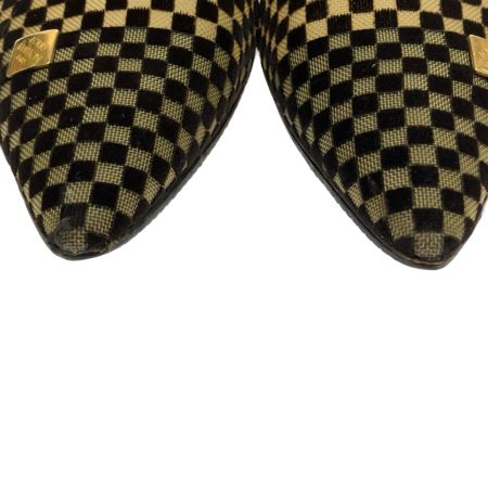  LOUIS VUITTON ルイヴィトン パンプス ダミエメッシュ 36 23.0cm ブラウン