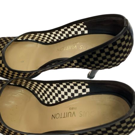  LOUIS VUITTON ルイヴィトン パンプス ダミエメッシュ 36 23.0cm ブラウン