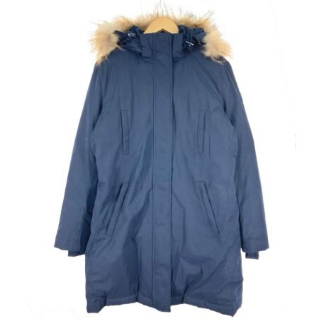  TORY BURCH トリーバーチ リアルファー付き ロングダウンコート ネイビー