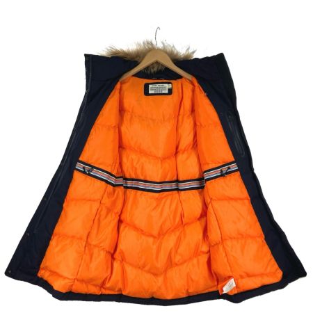  TORY BURCH トリーバーチ リアルファー付き ロングダウンコート ネイビー