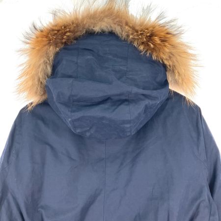  TORY BURCH トリーバーチ リアルファー付き ロングダウンコート ネイビー