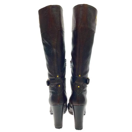  PRADA プラダ ロングブーツ　ダークブラウン 22cm