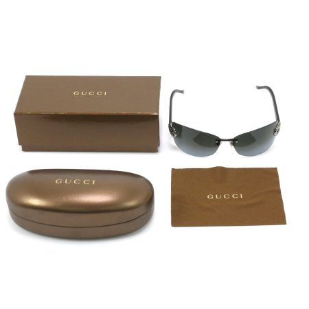  GUCCI グッチ ハートラインストーン サングラス 66□14 115 GG4201/S