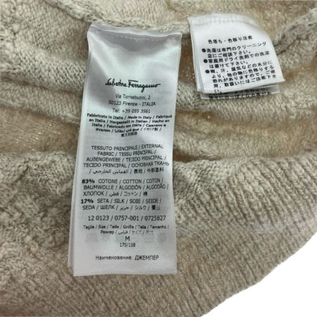  Salvatore Ferragamo サルヴァトーレフェラガモ ニット アイボリー Mサイズ  アイボリー
