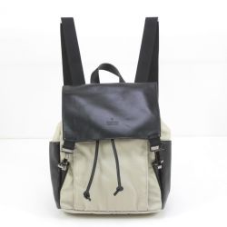$$ GUCCI グッチ リュック 003-0023 ブラック＊アイボリー Bランク