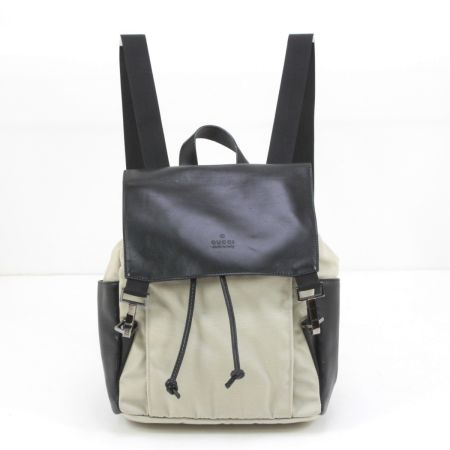  GUCCI グッチ リュック 003-0023 ブラック＊アイボリー