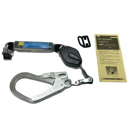  藤井電工 フルハーネス用ランヤード シングル THL-CR93SV-33-BK-R23-BX