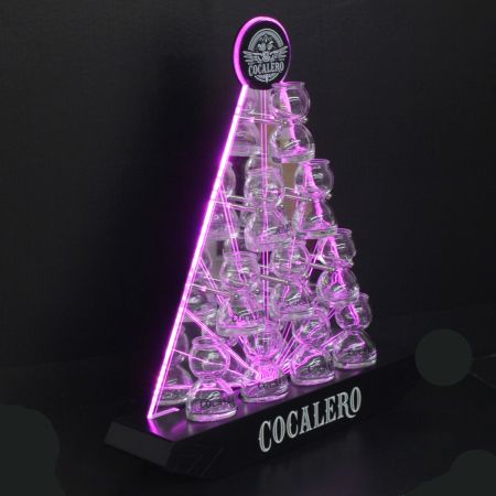   COCALERO コカレロボムタワー LEDディスプレイ グラス12個付き (2)