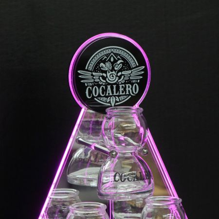   COCALERO コカレロボムタワー LEDディスプレイ グラス12個付き (2)