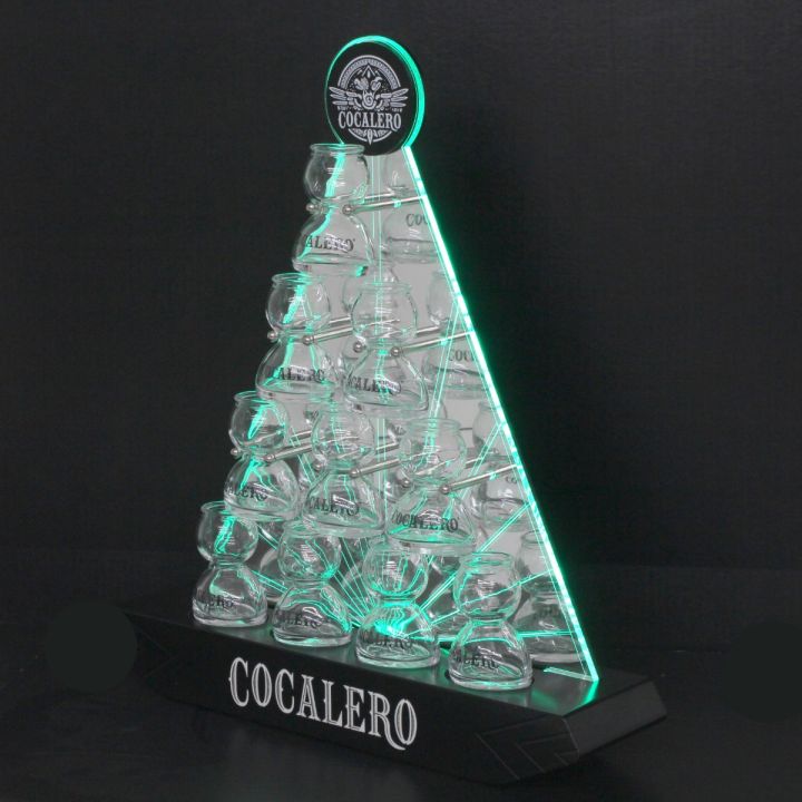 COCALERO コカレロボムタワー LEDディスプレイ グラス12個付き - 中古