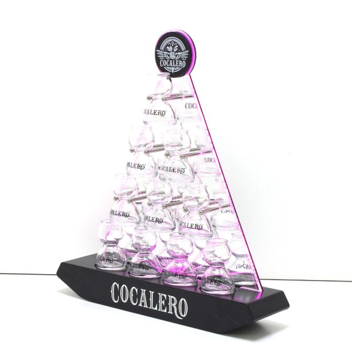 COCALERO コカレロボムタワー LEDディスプレイ グラス12個付き - 中古