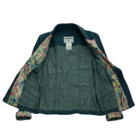  CHANEL シャネル 06S ジャケット SIZE36 デニム P28664W03740 ブルー