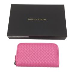  BOTTEGA VENETA ボッテガヴェネタ 長財布 404852 ピンク Bランク