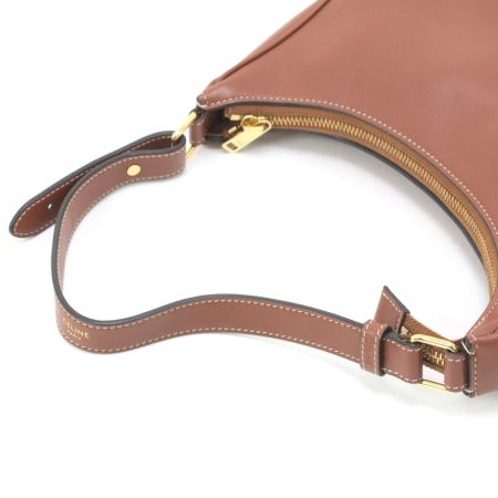  CELINE セリーヌ トリオンフアヴァミディアム セミショルダーバッグ ブラウン