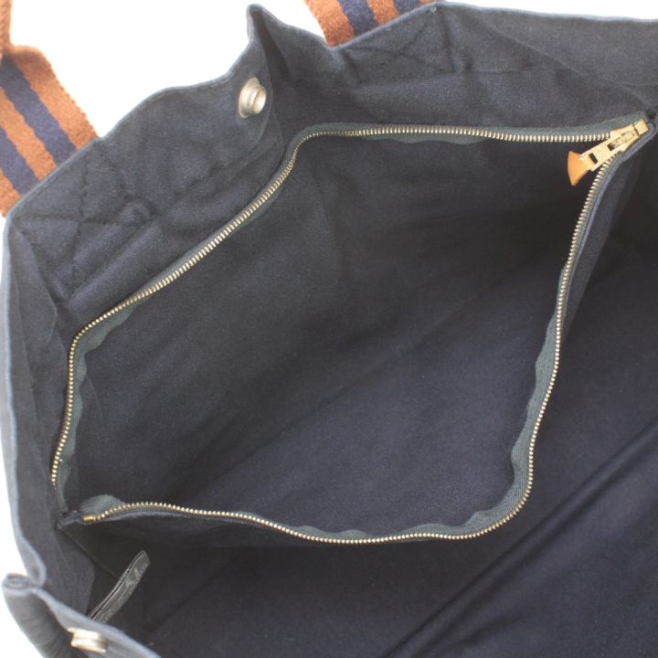 HERMES エルメス フールトゥMM トートバッグ ネイビー - 中古バッグ
