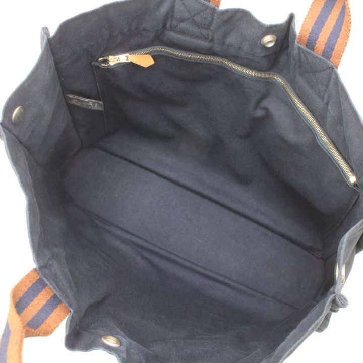 HERMES エルメス フールトゥMM トートバッグ ネイビー - 中古バッグ