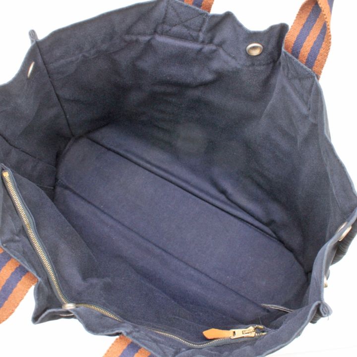 HERMES エルメス フールトゥMM トートバッグ ネイビー - 中古バッグ