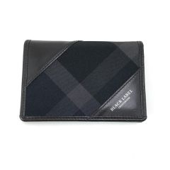  BLACK LABEL CRESTBRIDGE カードケース ブラック Bランク