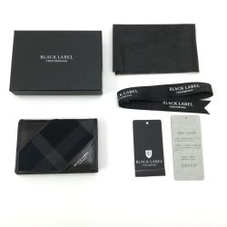 $$ BLACK LABEL CRESTBRIDGE カードケース ブラック Bランク