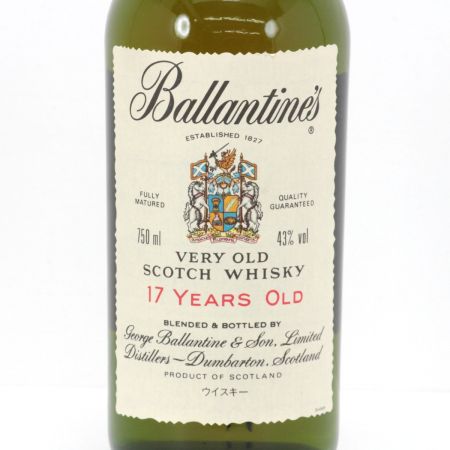  Ballantine's バランタイン スコッチウイスキー 17年 750ml 43度 旧ボトル 底箱付 未開栓