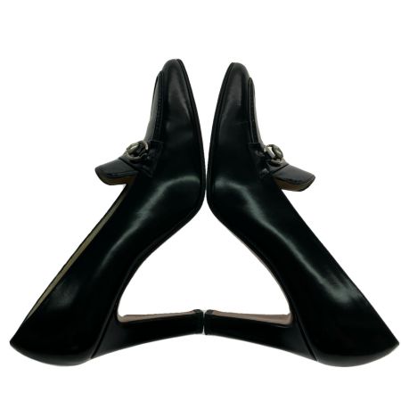  GUCCI グッチ パンプス ローファー ホースビット レザー 23.5cm  ブラック