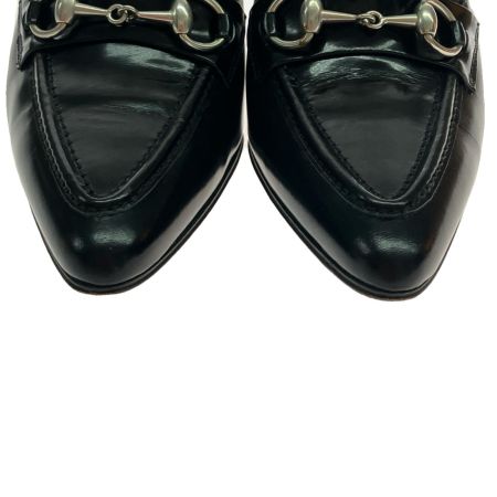  GUCCI グッチ パンプス ローファー ホースビット レザー 23.5cm  ブラック