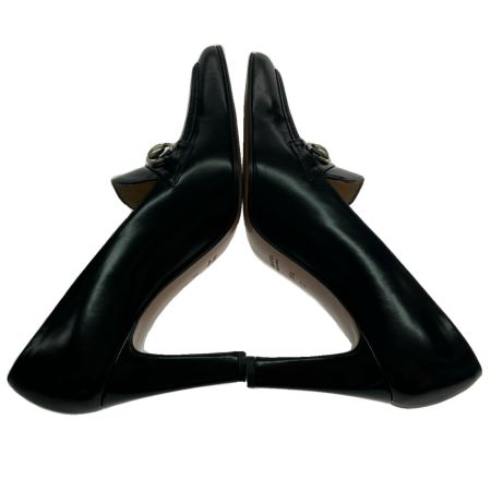  GUCCI グッチ パンプス ローファー ホースビット レザー 23.5cm  ブラック