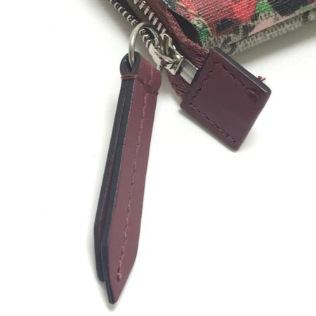  GUCCI グッチ ポーチ GGブルームス 内部ペン跡有 403006 ライトグレー