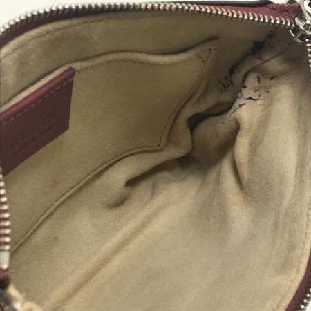 GUCCI グッチ ポーチ GGブルームス 内部ペン跡有 403006 ライトグレー
