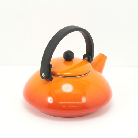  LE CREUSET ルクルーゼ ケトル やかん 1.5L オレンジ ユーズド品 オレンジ