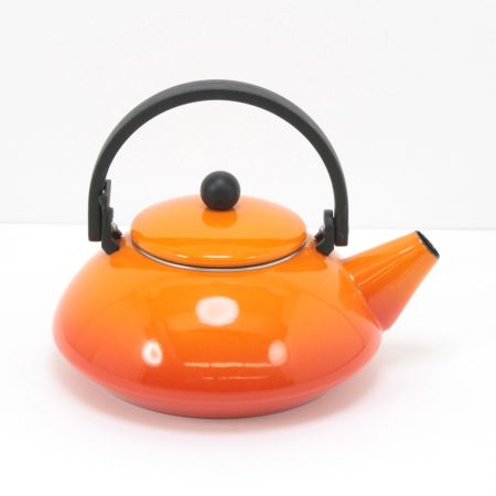  LE CREUSET ルクルーゼ ケトル やかん 1.5L オレンジ ユーズド品 オレンジ