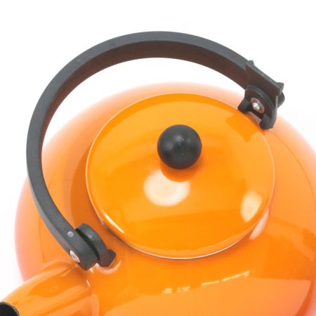  LE CREUSET ルクルーゼ ケトル やかん 1.5L オレンジ ユーズド品 オレンジ
