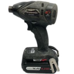  Panasonic パナソニック 14.4v コードレス式インパクトドライバ 充電池1個付き ※PSEマークあり EZ7546 ブラック Cランク