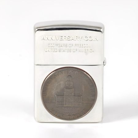  ZIPPO ジッポー オイルライター アメリカ建国200年記念コイン付 限定生産0963/5000