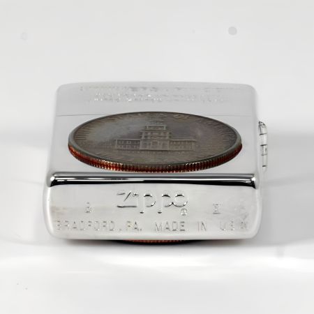  ZIPPO ジッポー オイルライター アメリカ建国200年記念コイン付 限定生産0963/5000