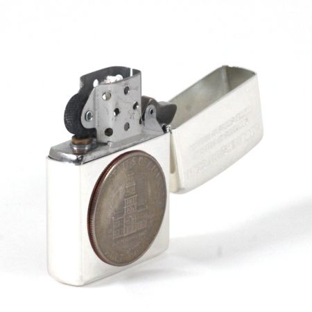  ZIPPO ジッポー オイルライター アメリカ建国200年記念コイン付 限定生産0963/5000