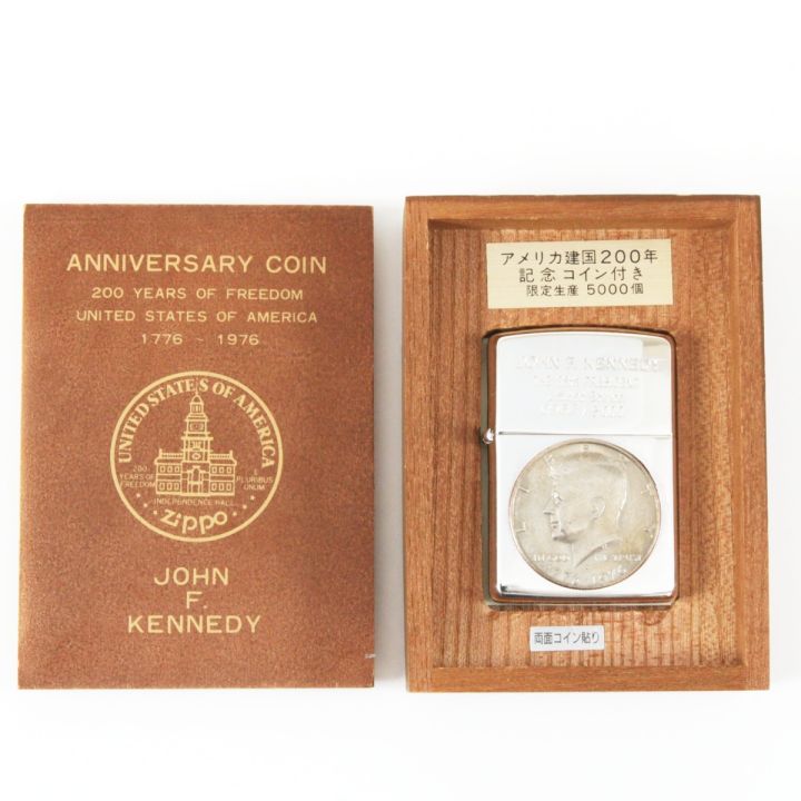 ZIPPO ジッポー オイルライター アメリカ建国200年記念コイン付 限定