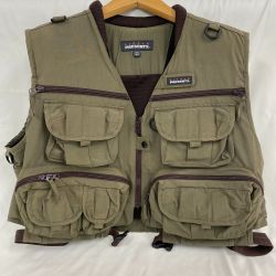 $$ LITTLE PRESENTS リトルプレゼンツ フィッシングベスト LITTLE PRESENTS SIZE XL オリーブ オリーブ Bランク