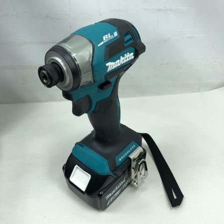  MAKITA マキタ 工具 インパクトドライバ 未使用品(S) 充電器・充電池1個・ケース付 コードレス式 TD173D ブルー