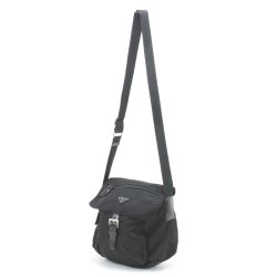 $$ PRADA プラダ ショルダーバッグ《ジャンク品》 ブラック Dランク