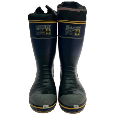  弘進ゴム 軽量安全長靴 フェザーウェイトコンパクト 26cm
