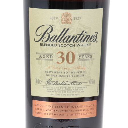  Ballantine's バランタイン スコッチウイスキー 30年 700ml 40度 新ボトル 木箱入り 未開栓