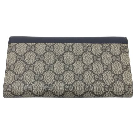  GUCCI グッチ GGスプリーム 長財布 453506 ブラック×カーキ