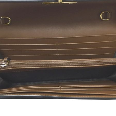  GUCCI グッチ GGスプリーム 長財布 453506 ブラック×カーキ