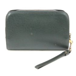 $$ LOUIS VUITTON ルイヴィトン タイガ エピセア セカンドバッグ M30184 グリーン Cランク