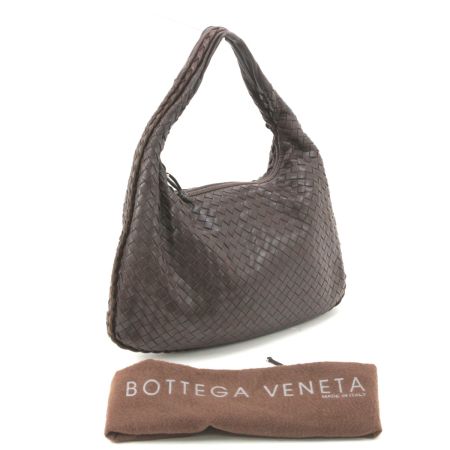  BOTTEGA VENETA ボッテガヴェネタ イントレチャート セミショルダーバッグ 115653 ダークブラウン
