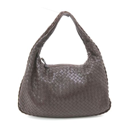  BOTTEGA VENETA ボッテガヴェネタ イントレチャート セミショルダーバッグ 115653 ダークブラウン