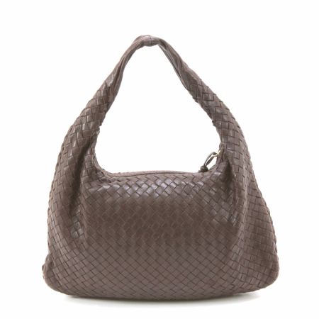  BOTTEGA VENETA ボッテガヴェネタ イントレチャート セミショルダーバッグ 115653 ダークブラウン